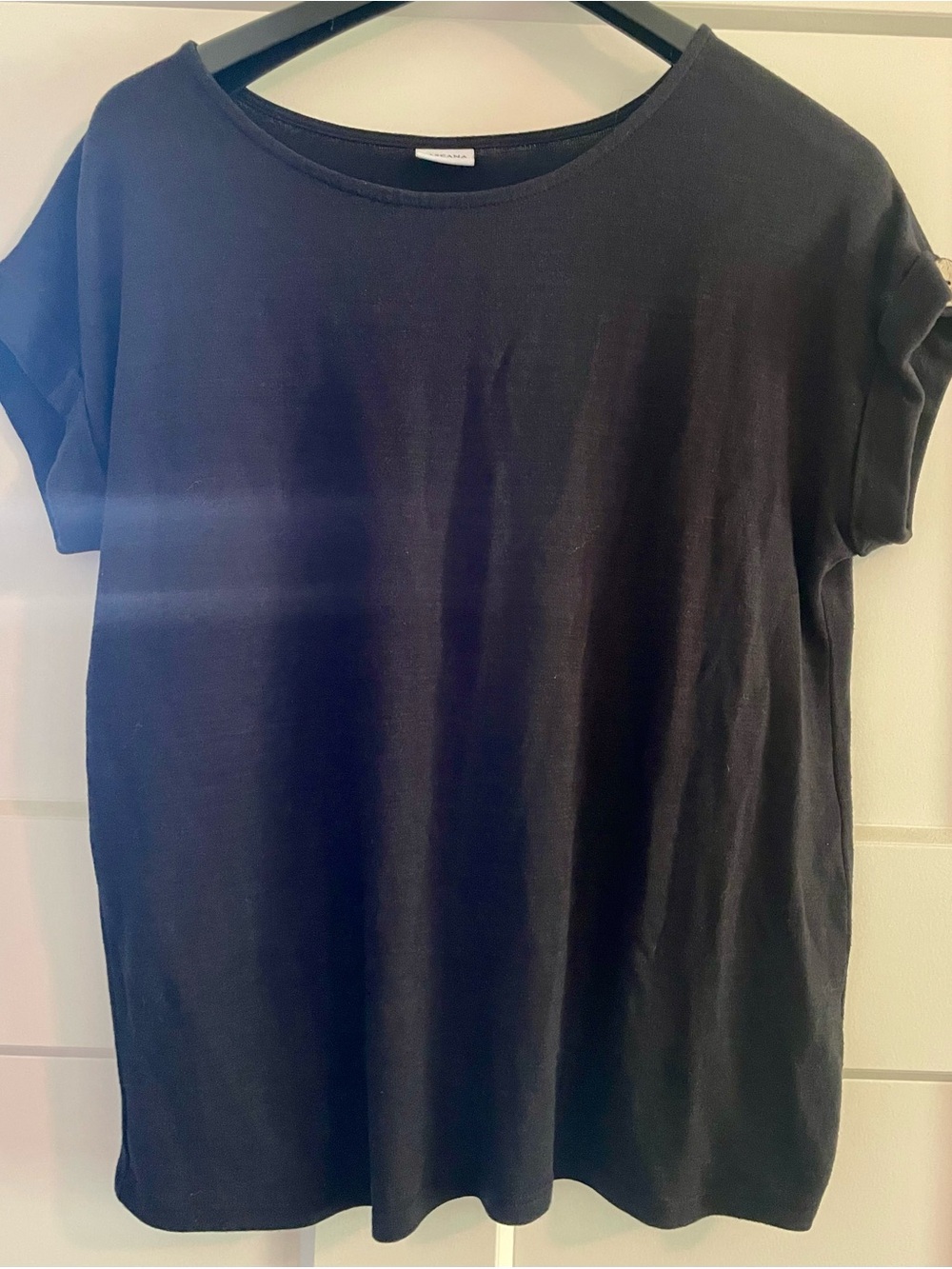 Classic Black Women's Short Sleeve Sweater